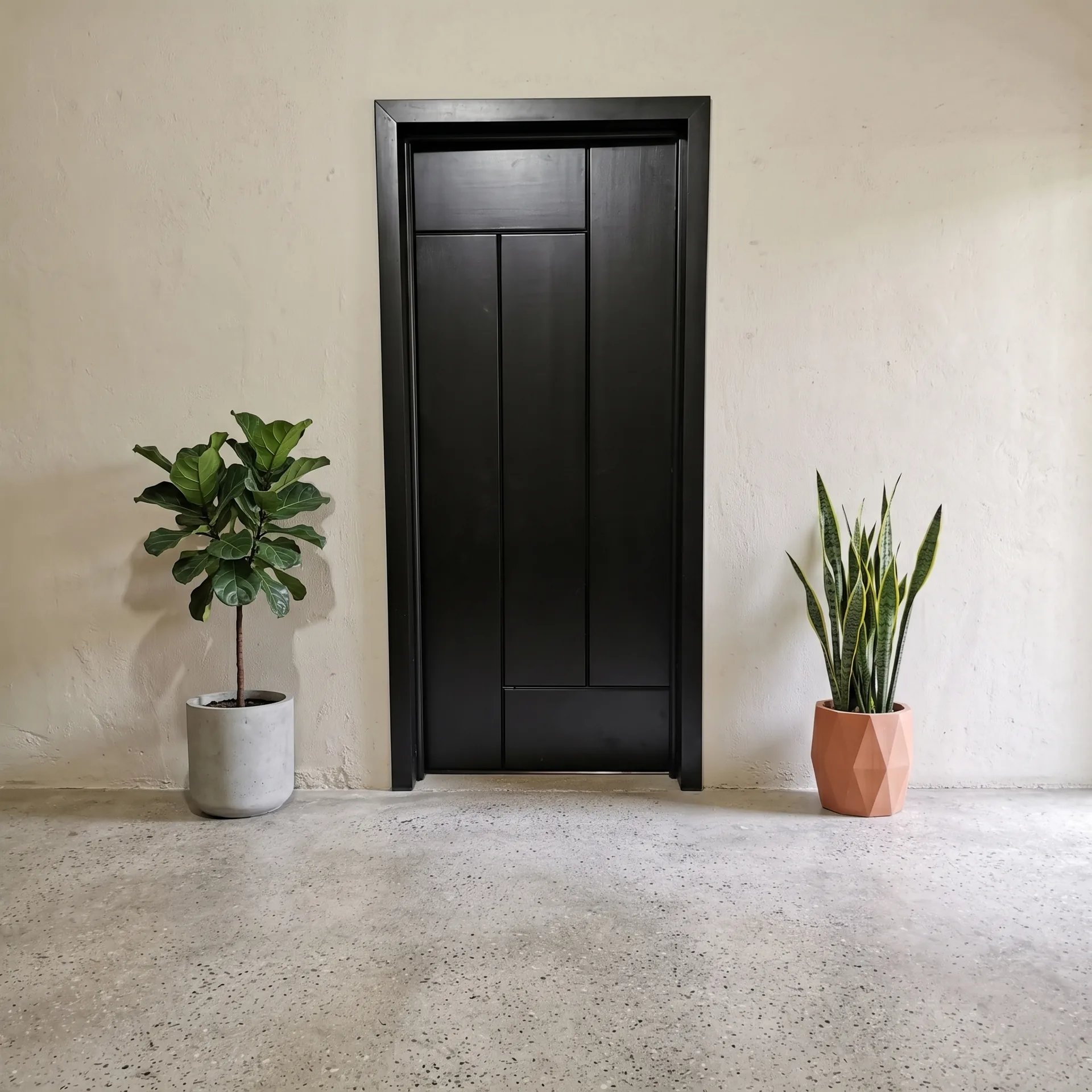 Puerta Principal de Madera Sólida